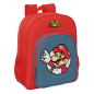 Sac à dos Super Mario 15L rouge et bleu avec poche frontale Sac à dos Super Mario 15L rouge et bleu avec poche frontale