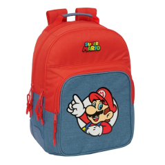 Sac à dos Super Mario rouge bleu