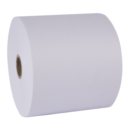 ✅ Rouleau de papier autocopiant Apli - 75x65x12mm - sans besoin de carbone - Facile à utiliser - Blanc couleur en stock