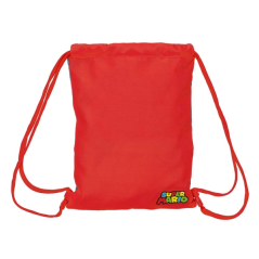 Sac à dos Super Mario rouge et bleu 26x34 cm