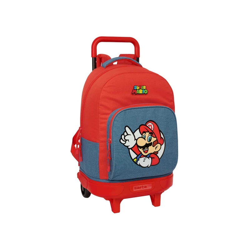 Sac à dos Super Mario à chariot 33L rouge et bleu Sac à dos Super Mario à chariot 33L rouge et bleu