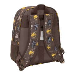 Sac à dos enfant Jurassic World brun porte-bouteille