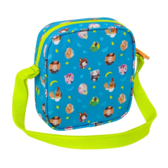 Sac bandoulière La Granja de Zenon bleu jaune