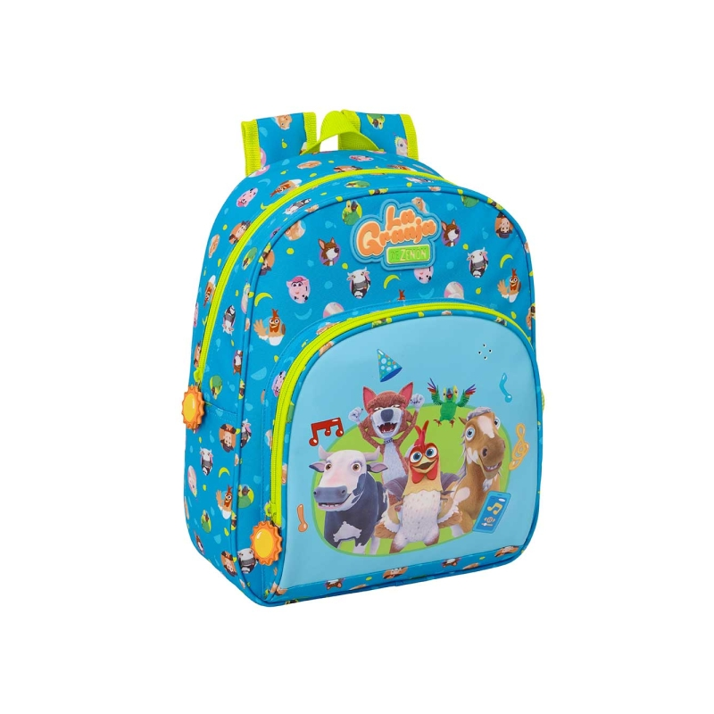 Sac à dos enfant La Granja de Zenon bleu jaune Sac à dos enfant La Granja de Zenon bleu jaune
