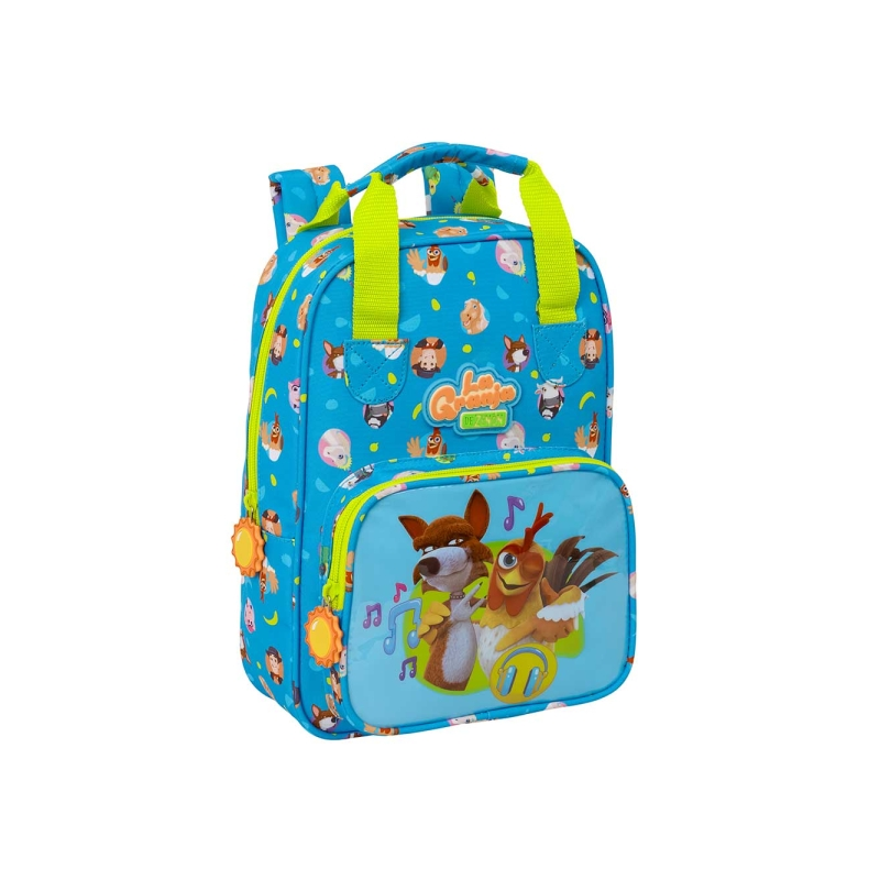 Sac à dos enfant La Granja de Zenón bleu jaune Sac à dos enfant La Granja de Zenón bleu jaune