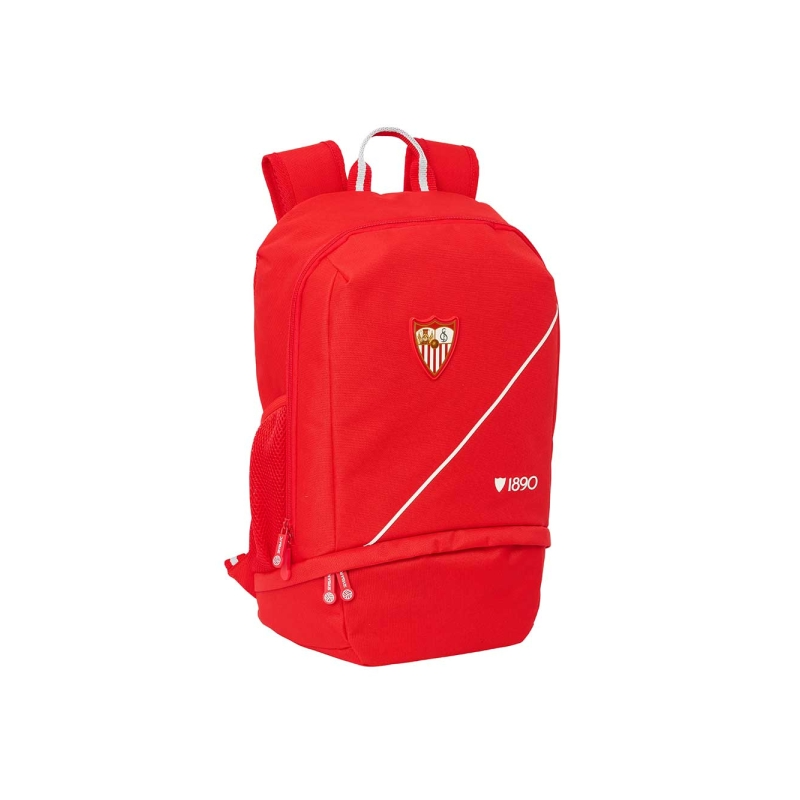Sac à dos Sevilla FC Safta rouge avec compartiment chaussures