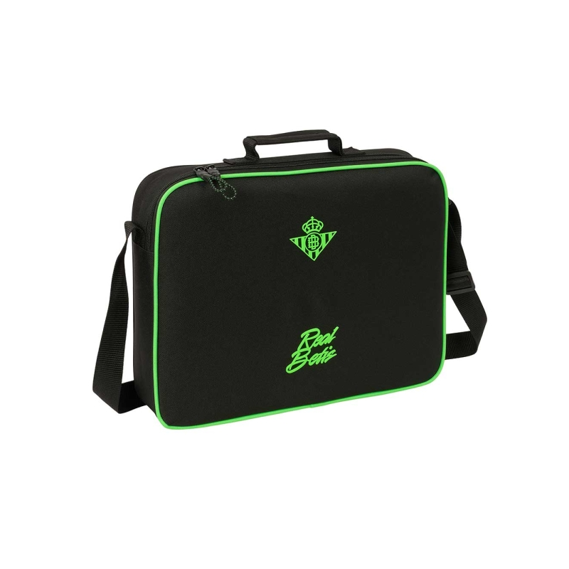 Mallette à bandoulière Real Betis noir et vert 38x28 Mallette à bandoulière Real Betis noir et vert 38x28