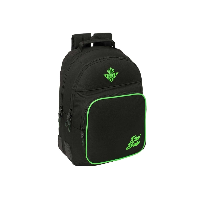 Sac à dos Real Betis Balompié noir et vert adaptable chariot Sac à dos Real Betis Balompié noir et vert adaptable chariot