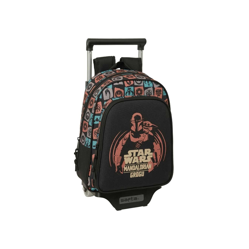 Sac à dos Le Mandalorien et Grogu noir avec chariot Sac à dos Le Mandalorien et Grogu noir avec chariot
