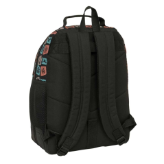 Sac à dos Mandalorian et Grogu noir avec poche frontale