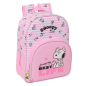 Sac à dos enfant Snoopy rose avec porte-bouteille Sac à dos enfant Snoopy rose avec porte-bouteille