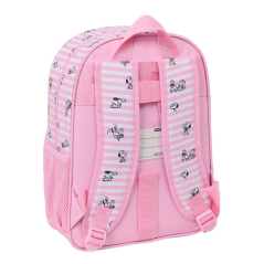 Sac à dos enfant Snoopy rose avec porte-bouteille
