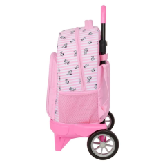 Sac à roulettes rose Snoopy