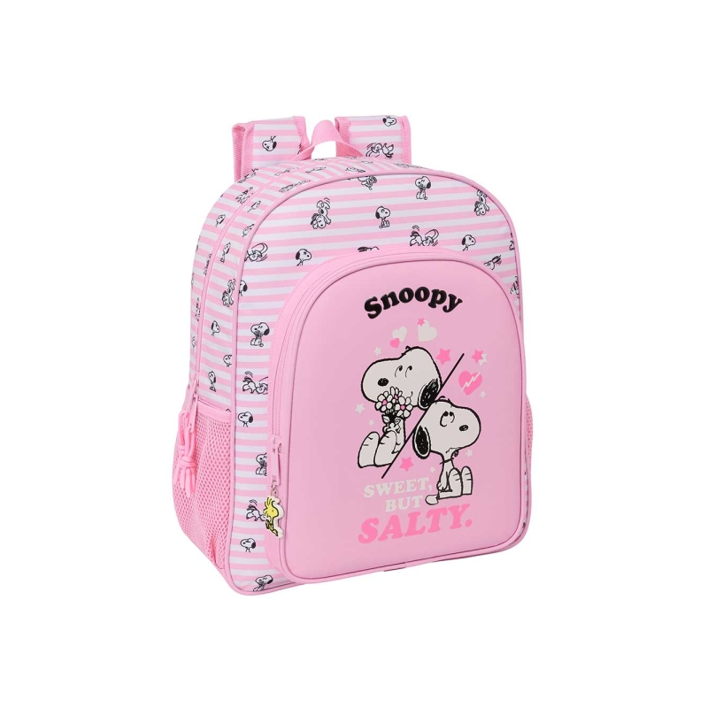 Sac à dos Snoopy 15 L rose avec poche frontale Sac à dos Snoopy 15 L rose avec poche frontale