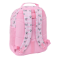 Sac à dos Snoopy rose adaptable au chariot, poche frontale