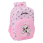 Sac à dos Snoopy 19 L rose matelassé adaptable chariot