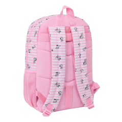 Sac à dos Snoopy 19 L rose matelassé adaptable chariot