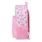 Sac à dos Snoopy 19 L rose matelassé adaptable chariot