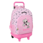 Sac à dos à roulettes Snoopy 33L rose avec porte-bouteille Sac à dos à roulettes Snoopy 33L rose avec porte-bouteille