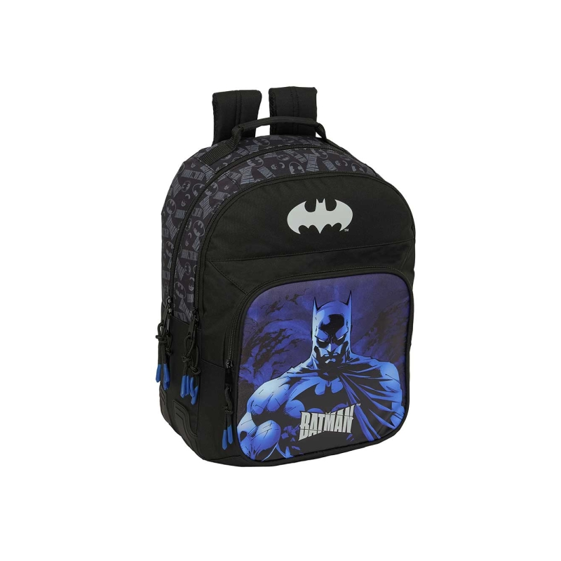 Sac à dos Batman noir 2 compartiments trolley compatible Sac à dos Batman noir 2 compartiments trolley compatible