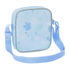 Sac bandoulière compact Frozen bleu pastel 16x18x4 cm