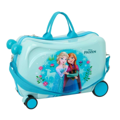 Valise trolley enfant Frozen bleu clair