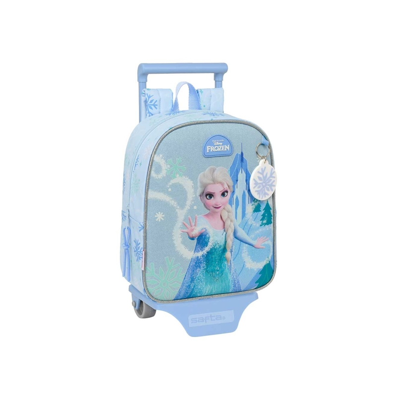 Sac à dos à roulettes Frozen Safta bleu pastel 6L