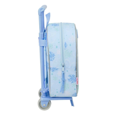 sac à dos à roulettes Frozen bleu pastel