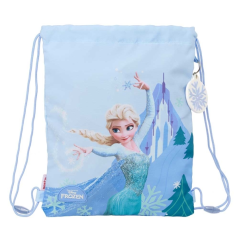 Sac à cordon Frozen bleu pastel