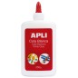 Colle blanche Apli - 250g - Séchage rapide - Résistante à l'eau - Idéale pour les travaux manuels et scolaires - Blanc