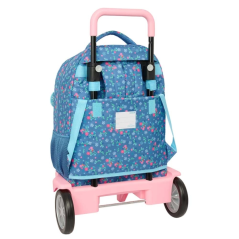 Sac à dos trolley Frozen bleu Safta avec poche amovible