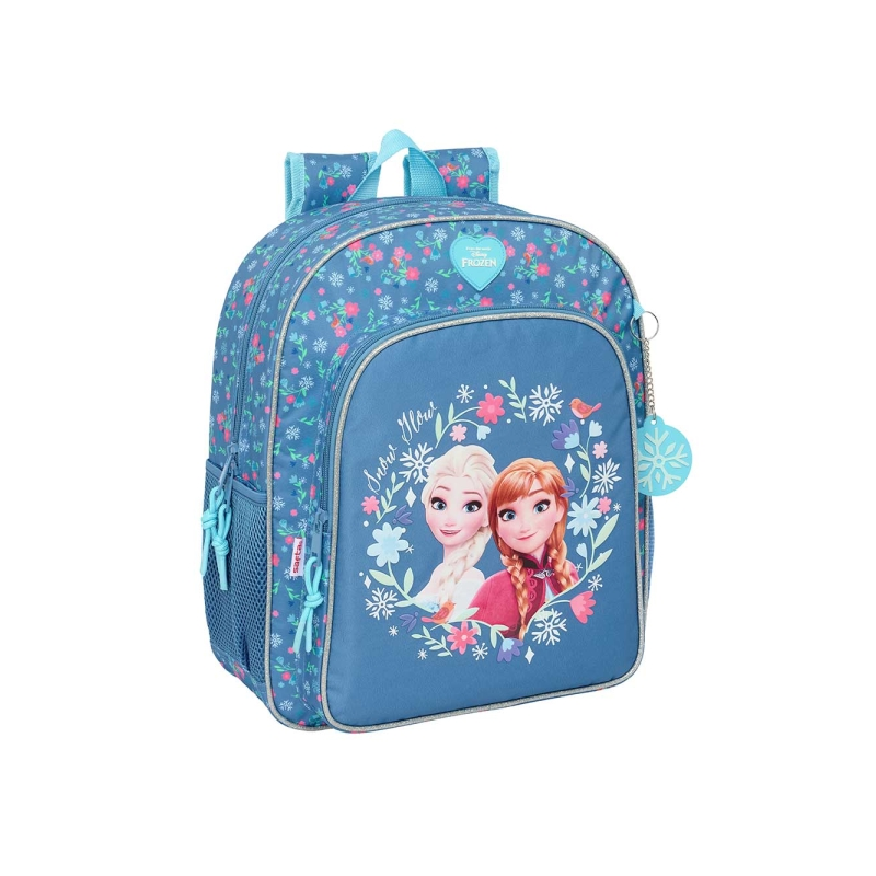 Sac à dos Frozen bleu adaptable à roulettes Sac à dos Frozen bleu adaptable à roulettes