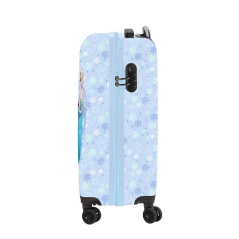 Valise cabine bleue à roulettes