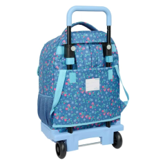 Sac à dos trolley amovible Frozen bleu à poches