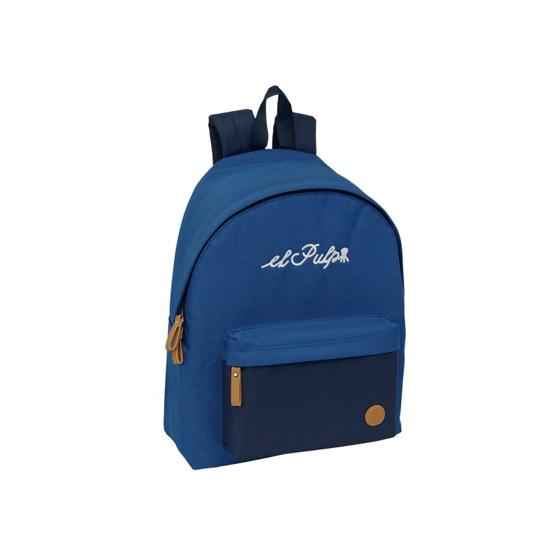 Sac à dos Safta El Pulpo bleu marine dos matelassé