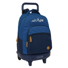 Sac à dos à roulettes bleu marine