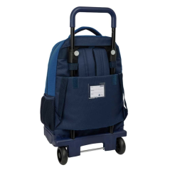 Sac à dos à roulettes Safta El Pulpo 33 L bleu marine