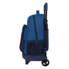Sac à dos à roulettes bleu marine