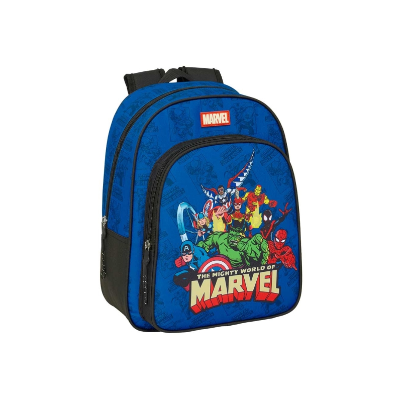 Sac à dos enfant Avengers bleu foncé porte-bouteille