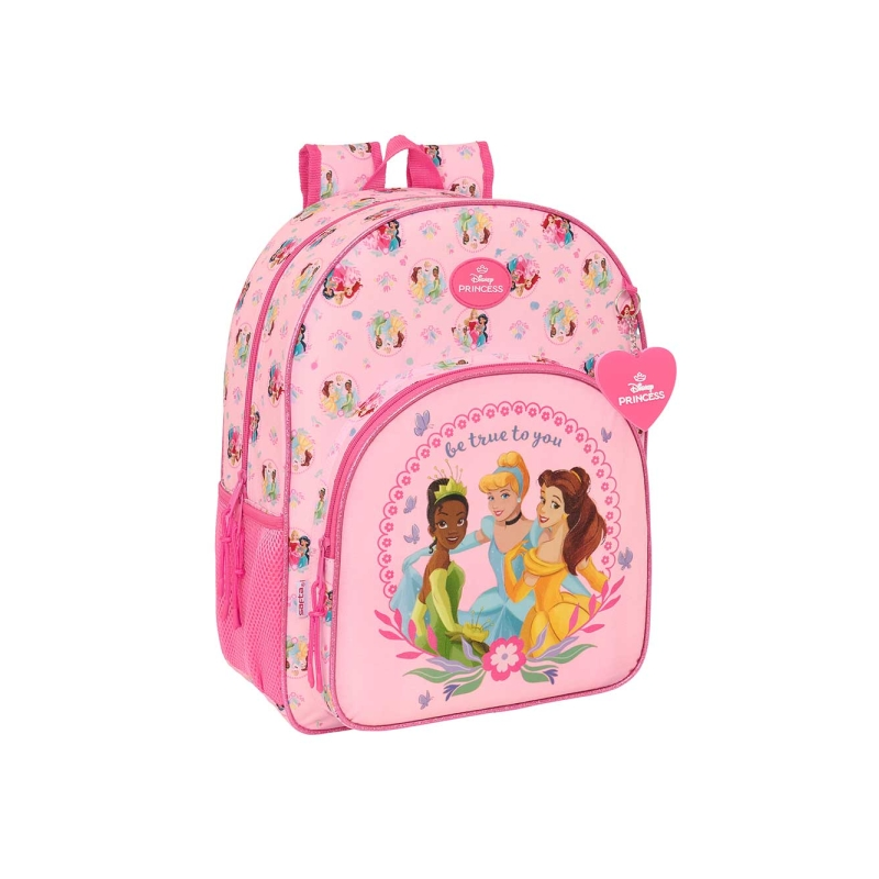 Sac à dos Princesses Disney rose compatible valise roulette Sac à dos Princesses Disney rose compatible valise roulette