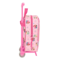 Sac à dos trolley Princesses Disney rose amovible Sac à dos trolley Princesses Disney rose amovible