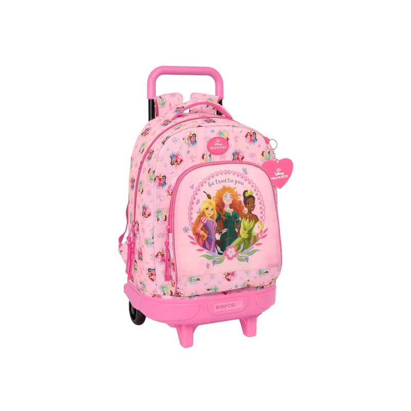 Sac à dos trolley amovible Disney Princesse Rose Sac à dos trolley amovible Disney Princesse Rose