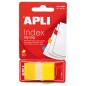 Apli Zigzag Film Indexes Adhésives 45x25mm Distributeur de 50 - Adhésif Amovible - Zigzag pour Identification Facile - Jaune