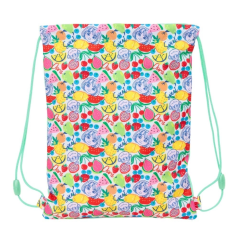 Sac plat Safta Dora 3L menthe avec poche zippée et cordon