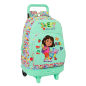 Sac à dos trolley Dora Safta menthe avec poche avant