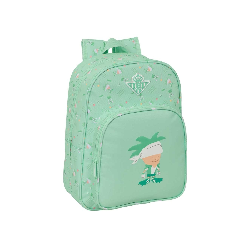 Sac à dos enfant Real Betis vert avec porte-bouteille Sac à dos enfant Real Betis vert avec porte-bouteille