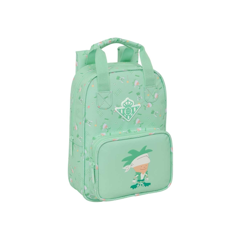 Sac à dos enfant Real Betis Balompié vert avec poche frontale Sac à dos enfant Real Betis Balompié vert avec poche frontale