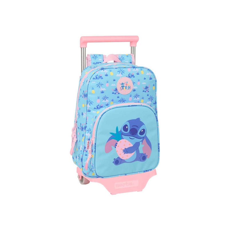 Sac à roulettes Safta Stitch Waves bleu clair 26x34x11 cm