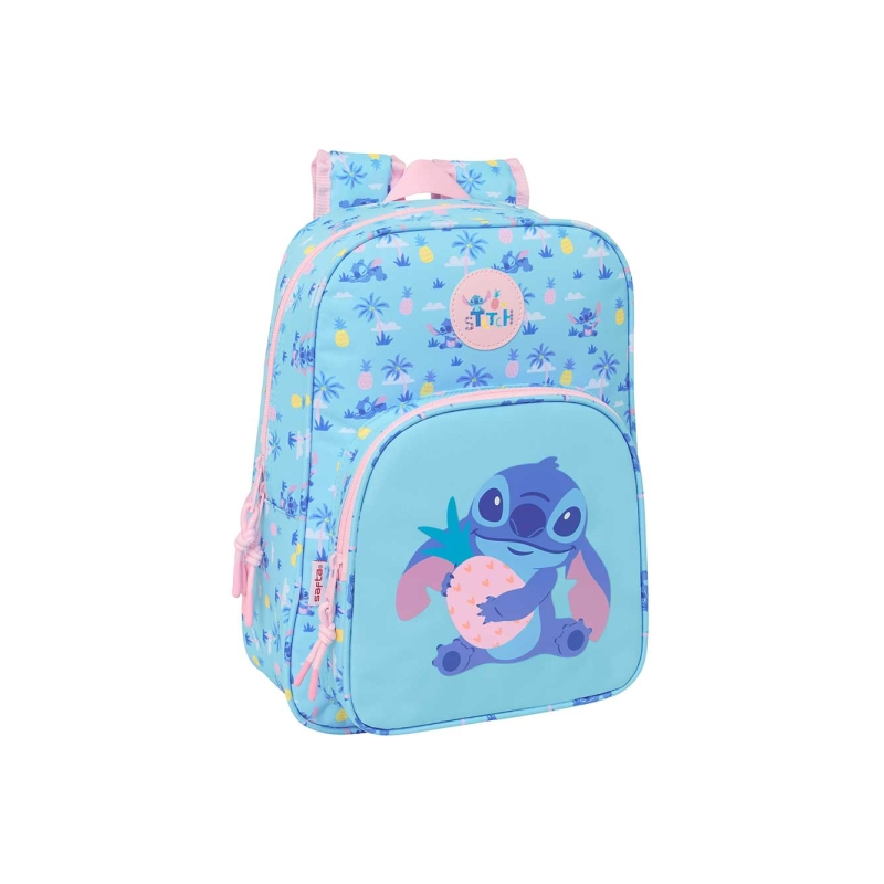 Sac à dos enfant Stitch Waves bleu clair 26x34x11 cm