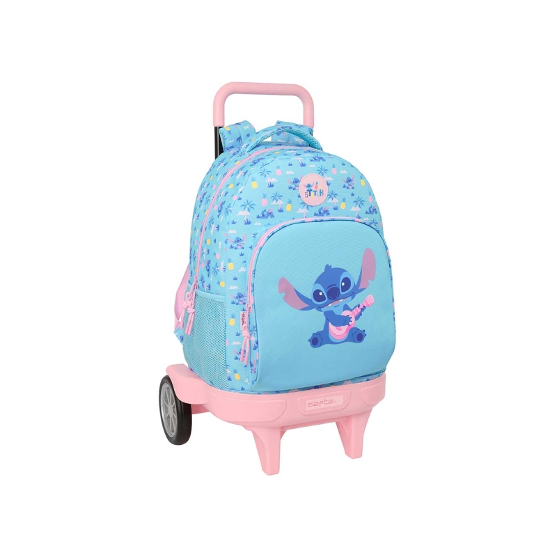 Sac à dos à roulettes Stitch Waves Safta 33 L bleu clair Sac à dos à roulettes Stitch Waves Safta 33 L bleu clair